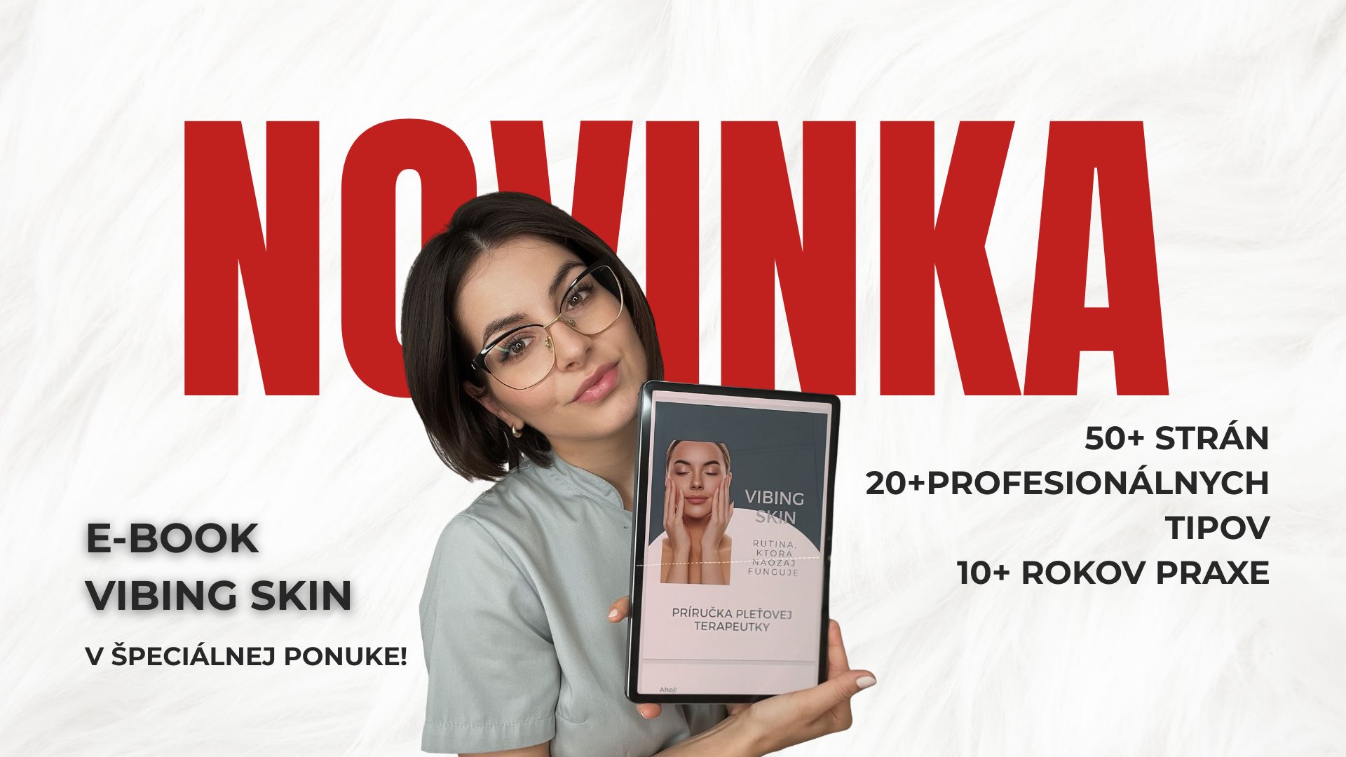 Pleťová terapeutka so svojim e-bookom