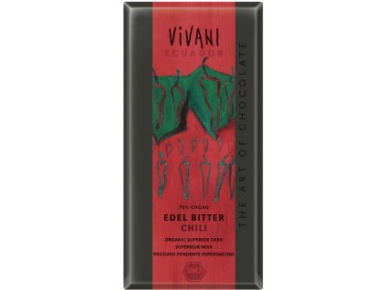 Čokoláda hořká s Chilli vegan BIO 100 g