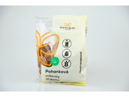 Sušenky pohankové se skořicí bez lepku mléka vajec a kukuřice 150 g