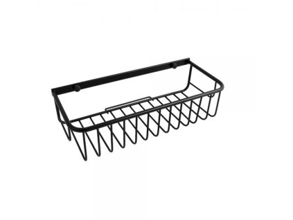 DuraHome Drátěná polička, černá, 30 x 8 x 13 cm