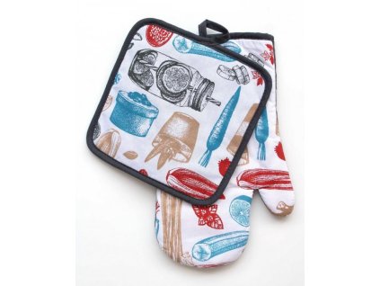 DuraHome 2 - dílná souprava - rukavice & chňapka, S173