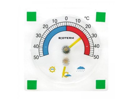 Bioterm Teploměr externí -50°C do +50°C, 90 x 90mm, samolepicí