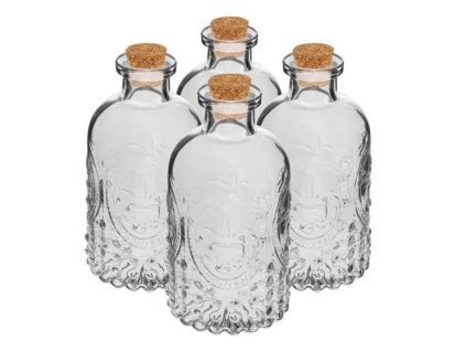 Browin Láhev 240 ml s korkem, 4ks