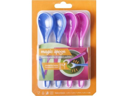 DuraHome Lžička plastová MAGIC HOT 15 cm_4ks