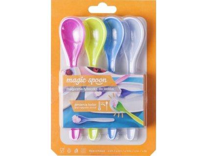 DuraHome Lžička plastová MAGIC COOL 15 cm - 4ks