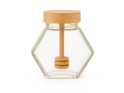 DuraHome Sklenice Vilík, 220ml s naběračkou na med