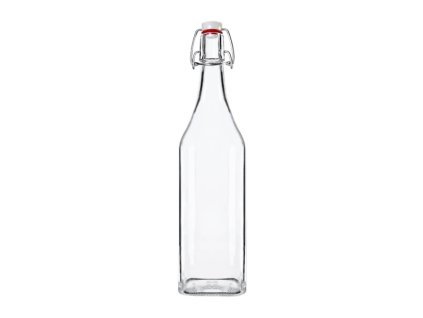 DuraHome Láhev hranatá 1000 ml s patentním uzávěrem