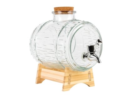 DuraHome Skleněný soudek ŠTĚSTÍ 2000ml