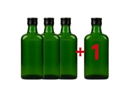 DuraHome Láhev, 3+1 zdarma, Placatka 250 ml zelená