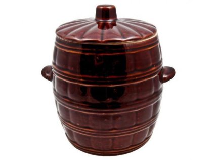 DuraHome Keramický soudek s poklicí, 5l