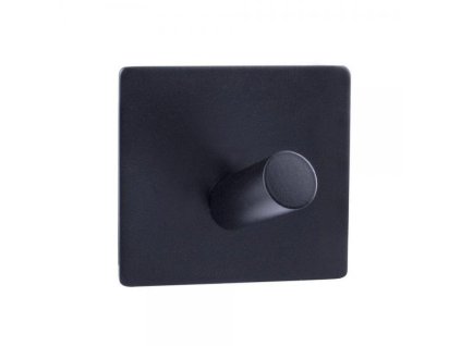 DuraHome Věšák nástěnný, samolepicí 3M, černý, 4,5x4,5x3 cm