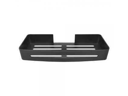 DuraHome Nástěnná polička, samolepicí 3M, černá 32x4,7x13 cm