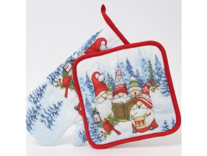 DuraHome Rukavice & chňapka, SOM07, vánoční