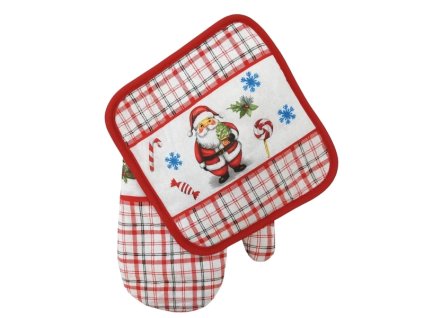DuraHome Rukavice & chňapka, SOM09, vánoční