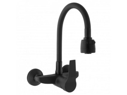 DuraHome Baterie umyvadlová, dřezová, EMAS 50493, nástěnná, celočerná