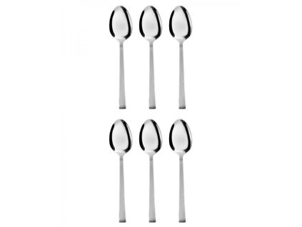 DuraHome Lžička kávová KRETA, 6ks, stříbrná