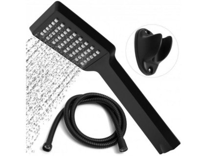 DuraHome Hlavice sprchová s hadicí, YUKON 46465, černá