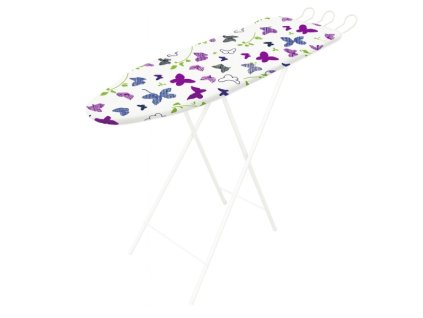 DuraHome Prkno žehlicí ROCK, bílé, Butterfly