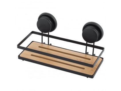 DuraHome Polička drátěná s přísavkou, Bambus 48568