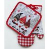 DuraHome 2 - dílná souprava - rukavice & chňapka,  SOM02, vánoční