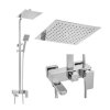 DuraHome Panel sprchový, hlavice dešťová, ZION 145185, chrom