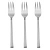 DuraHome Vidlička dezertní KRETA, 3ks, stříbrná