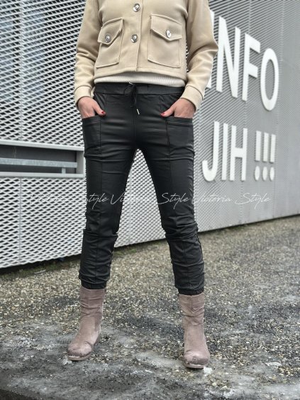 Koženkové kalhoty Sharon