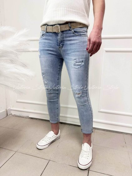 Džíny M.Sara s páskem