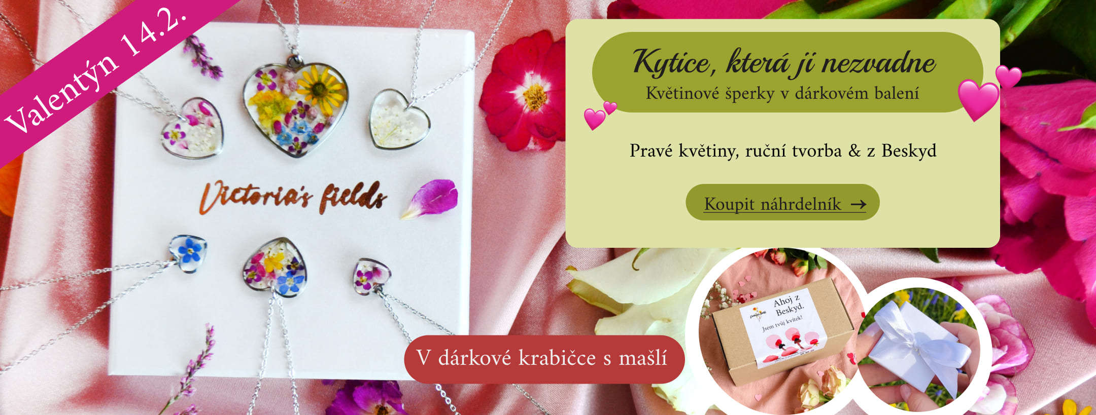 Šperky z pravých květin