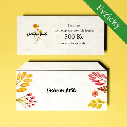 Fyzický poukaz 500 Kč