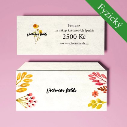 Fyzický poukaz 2500