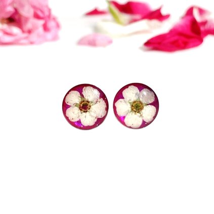 náušnice tavolník růžový