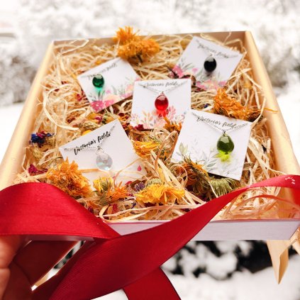 šperky ze skla vánoční box (2)