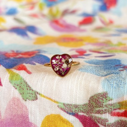 Prsten Srdce plné květin