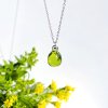 Náhrdelník olivově zelený (2)
