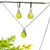 sada šperků olivově zelená 1