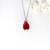 náhrdelník rudá kapka 1