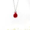náhrdelník rudá kapka