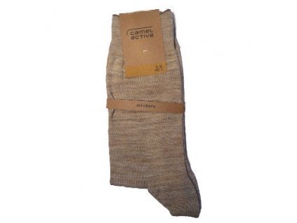 Ponožky Camel Active 6501790 béžové žíhané s vlnou (Velikost 47-50)