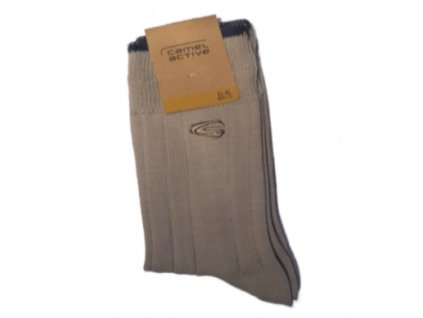Ponožky Camel Active 6504050 béžové s lemem - zimní (Velikost 47-50)