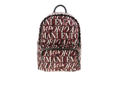 emporio armani contrasting logo pattern backpack in black y4o250 yi46e 81499 280ba25a cdc1 4cfd b2a5 23251e4675ba