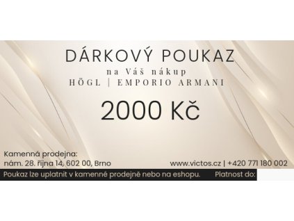 Poukaz eshop 2000