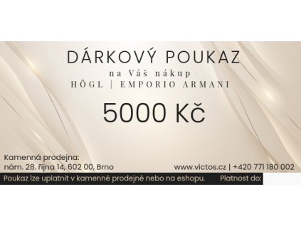 Poukaz eshop 5000