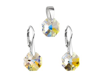 16451 sada sperku s krystaly swarovski nausnice a privesek ab efekt kulate 39055 2