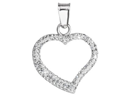 17072 stribrny privesek s krystaly swarovski bile srdce 34093 1