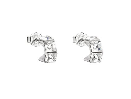 20522 stribrne nausnice pecka s krystaly swarovski bila kosticka 31253 1