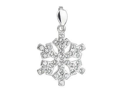 21380 stribrny privesek s krystaly swarovski bila vlocka 34221 1