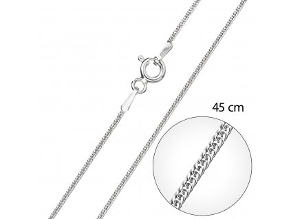 Stříbrný řetízek kulatý délka 45 cm 30015