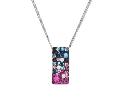26546 stribrny nahrdelnik se swarovski krystaly obdelnik 32074 4 galaxy