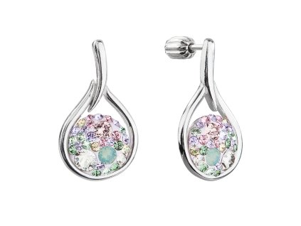 26597 stribrne visaci nausnice kapky se swarovski krystaly 31305 3 sakura